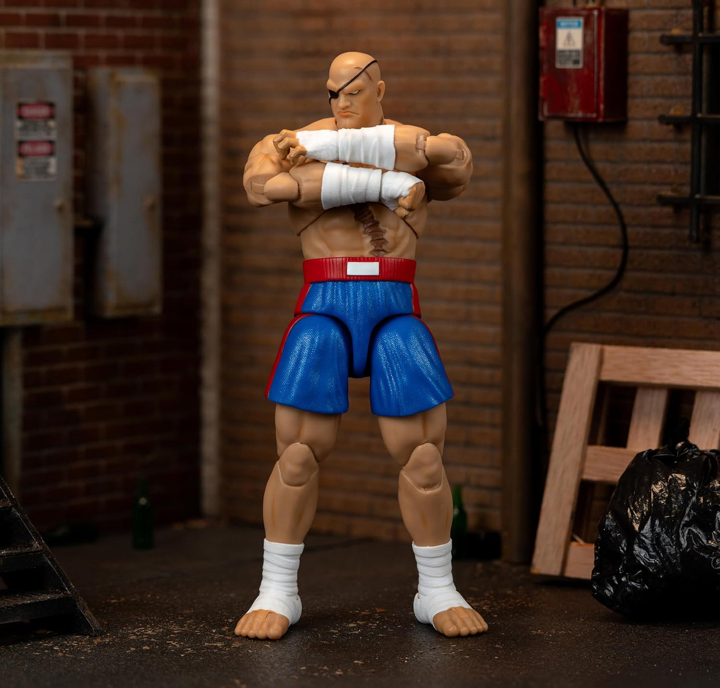 Sagat Figura De Acción Ultra Street Fighter II Jada Toys 21 Cm