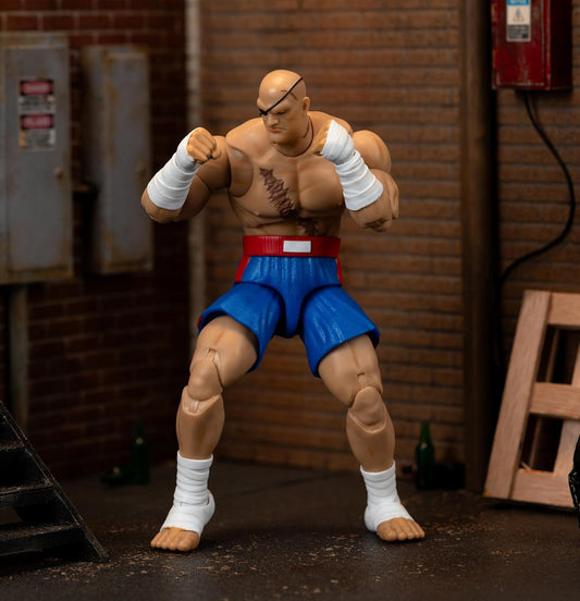Sagat Figura De Acción Ultra Street Fighter II Jada Toys 21 Cm