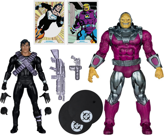 Superman Vs Mongul Pack Figura de Acción Return Of Superman Dc Multiverse Megafig Mcfarlane Toys 23 Cm