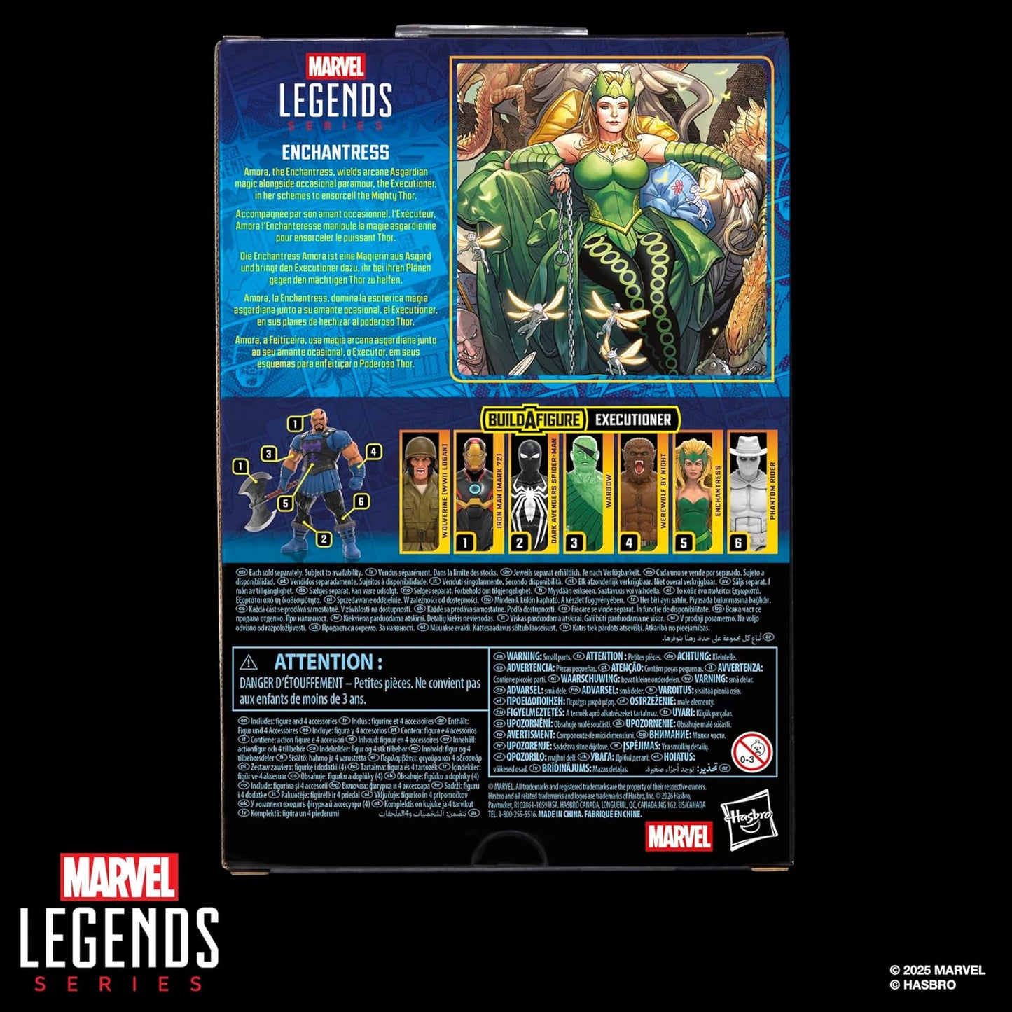 Enchantress Figura de Acción Avengers Thor Marvel Legends 16cm BAF Executioner