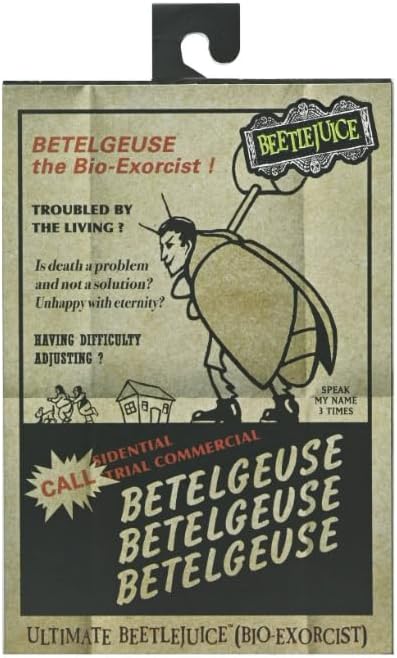Beetlejuice Bio Exorcist Figura De Acción Beetlejuice Neca Ultimate 18 Cm