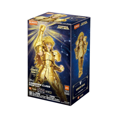 Gemini Saga Figura de Accion Saint Seiya Blokees Champion Class 15 Cm