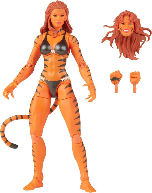 Tigra The Feline Fury Figura De Acción Classic Vintage Tygra Marvel Legends Hasbro 16 Cm