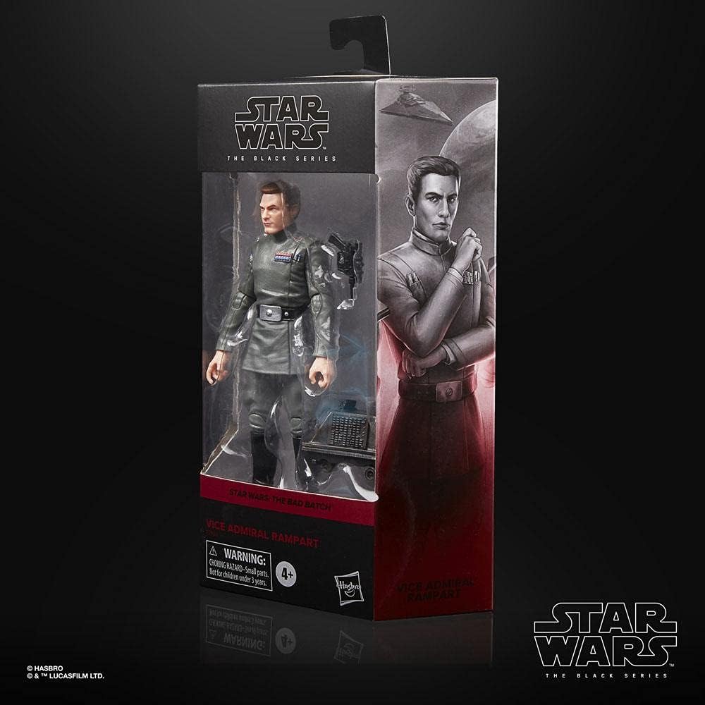 Vice Admiral Rampart Figura De Acción Star Wars: The Bad Batch The Black Series Hasbro 16 Cm