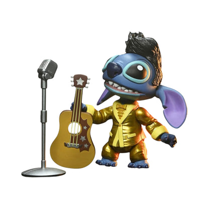 Elvis Gold Suit Stitch Figura De Acción Lilo & Stitch DIsney Neca Toys 11 Cm