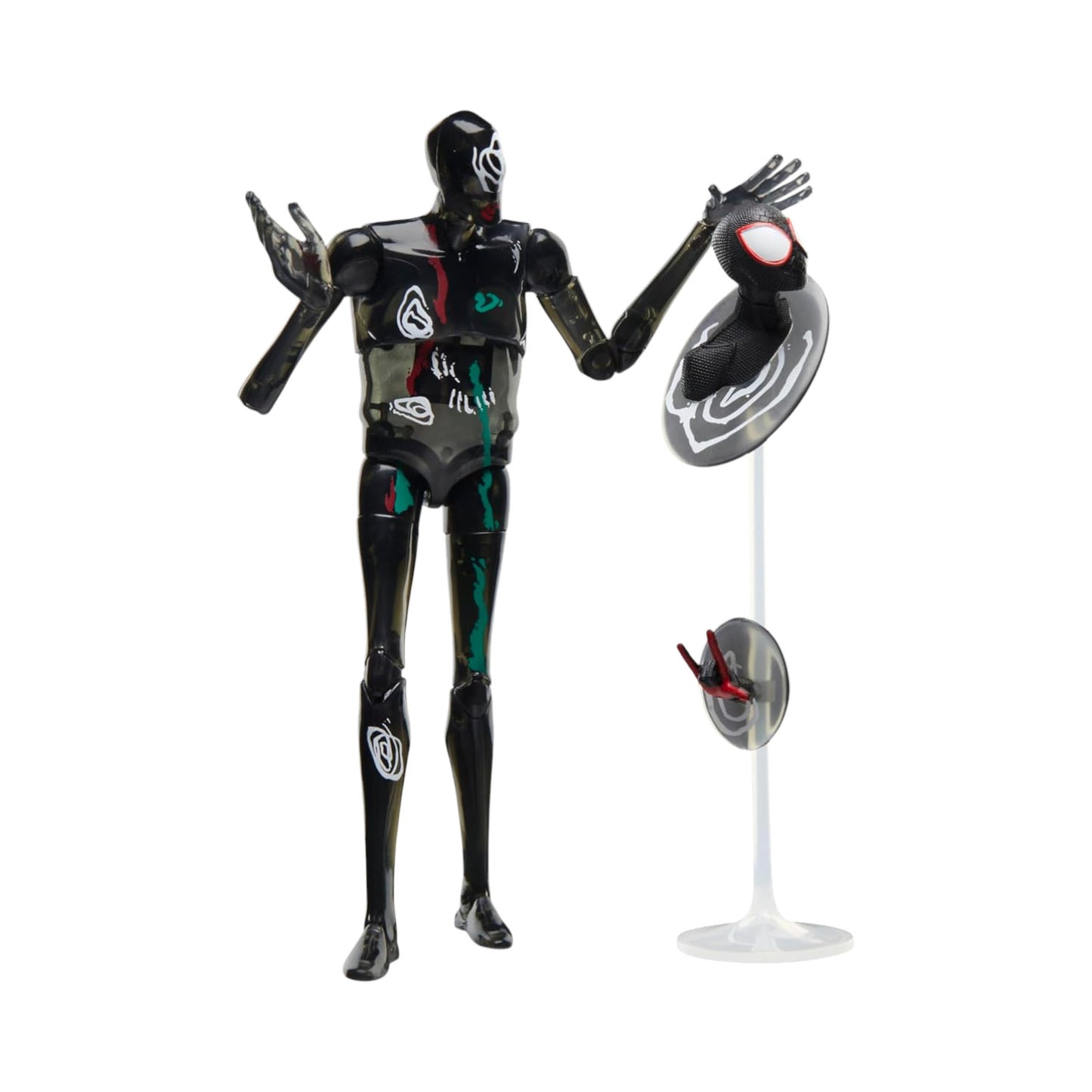 The Spot Black Figura de Acción Spiderman Across The Spider Verse Marvel Legends Hasbro 17 Cm