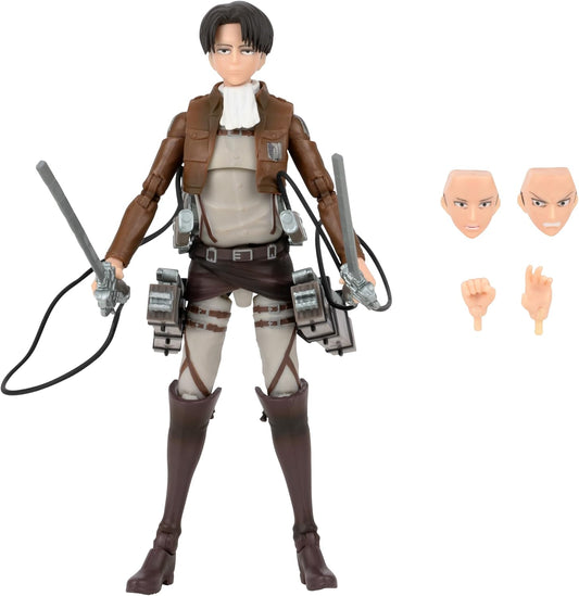 Levi Figura de Acción Attack On Titan Jazwares Total Anime 16 Cm