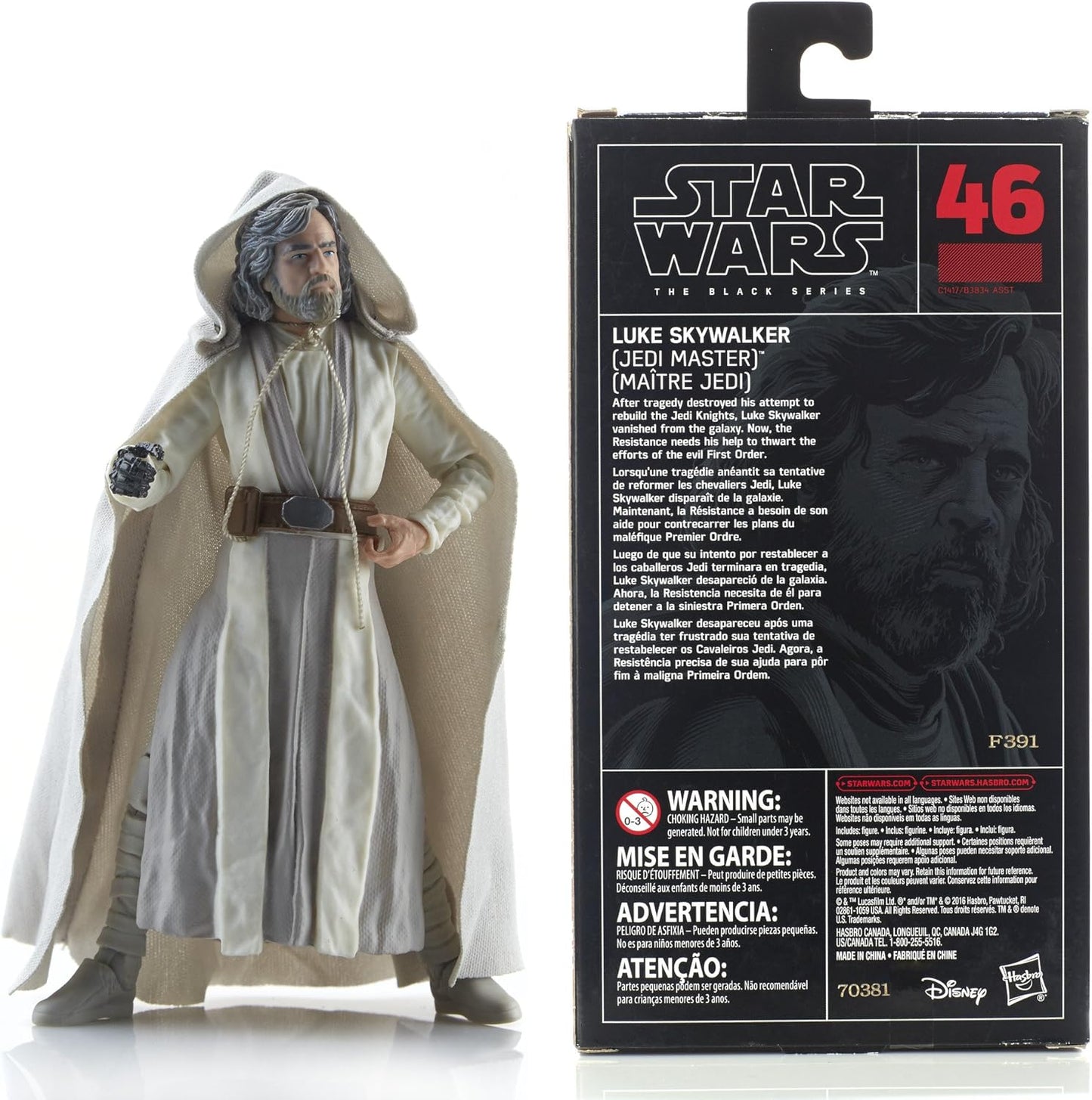 Luke Skywalker Jedi Master Figura De Accion Star Wars Black Series 16cm