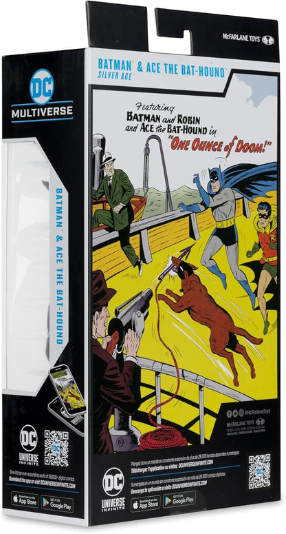 Batman & Ace The Bat Hound Figura De Acción Batman Silver Age Dc Mcfarlane Toys 18 Cm