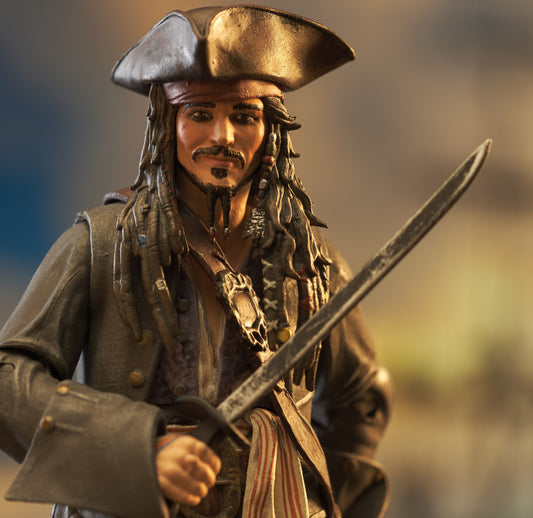 Jack Sparrow Figura De Acción Piratas del Caribe Diamond Select Toys 17 Cm