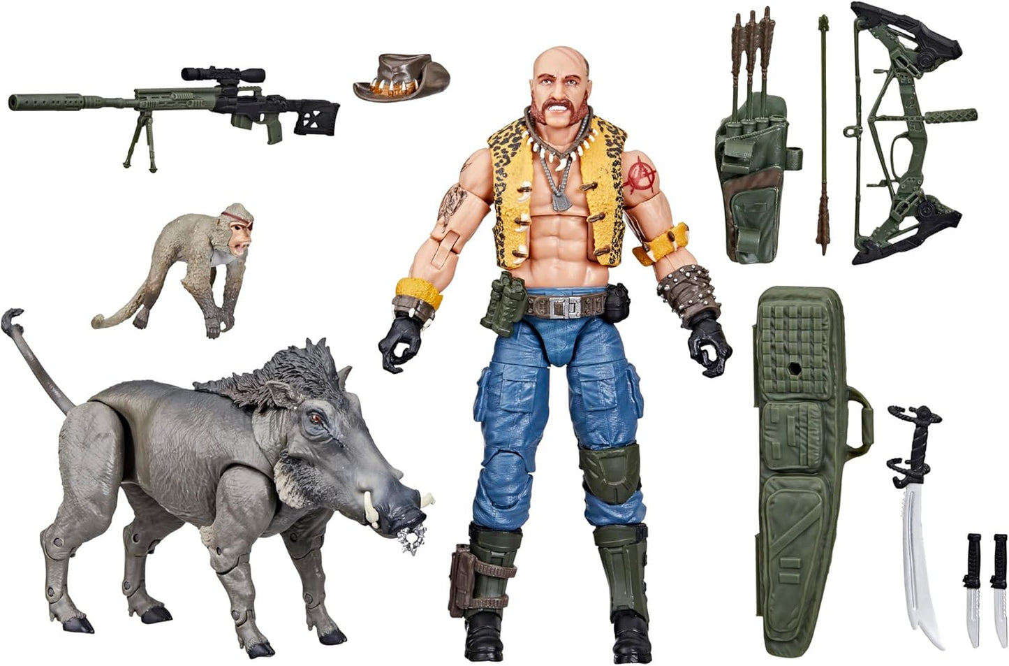 Dreadnok Gnawgahyde, Porkbelly & Yobbo Pack Figura de Accion Cobra Gi Joe 125 Classified Series 17 cm