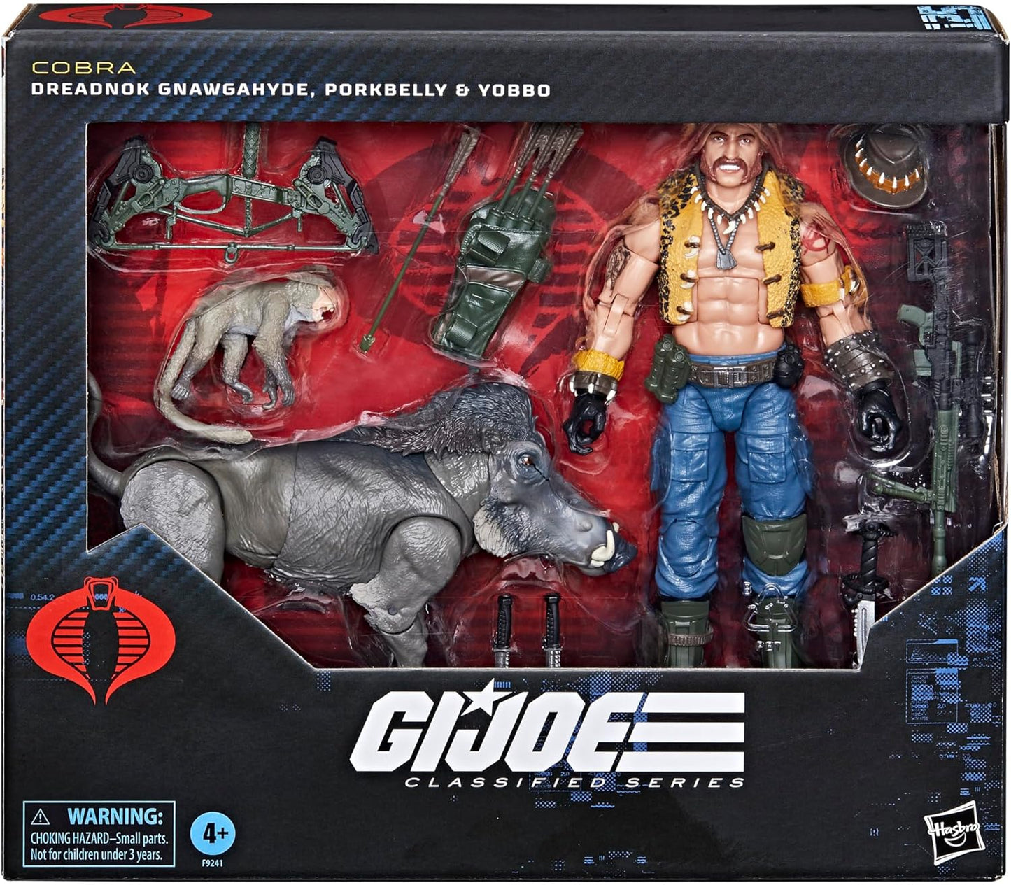 Dreadnok Gnawgahyde, Porkbelly & Yobbo Pack Figura de Accion Cobra Gi Joe 125 Classified Series 17 cm
