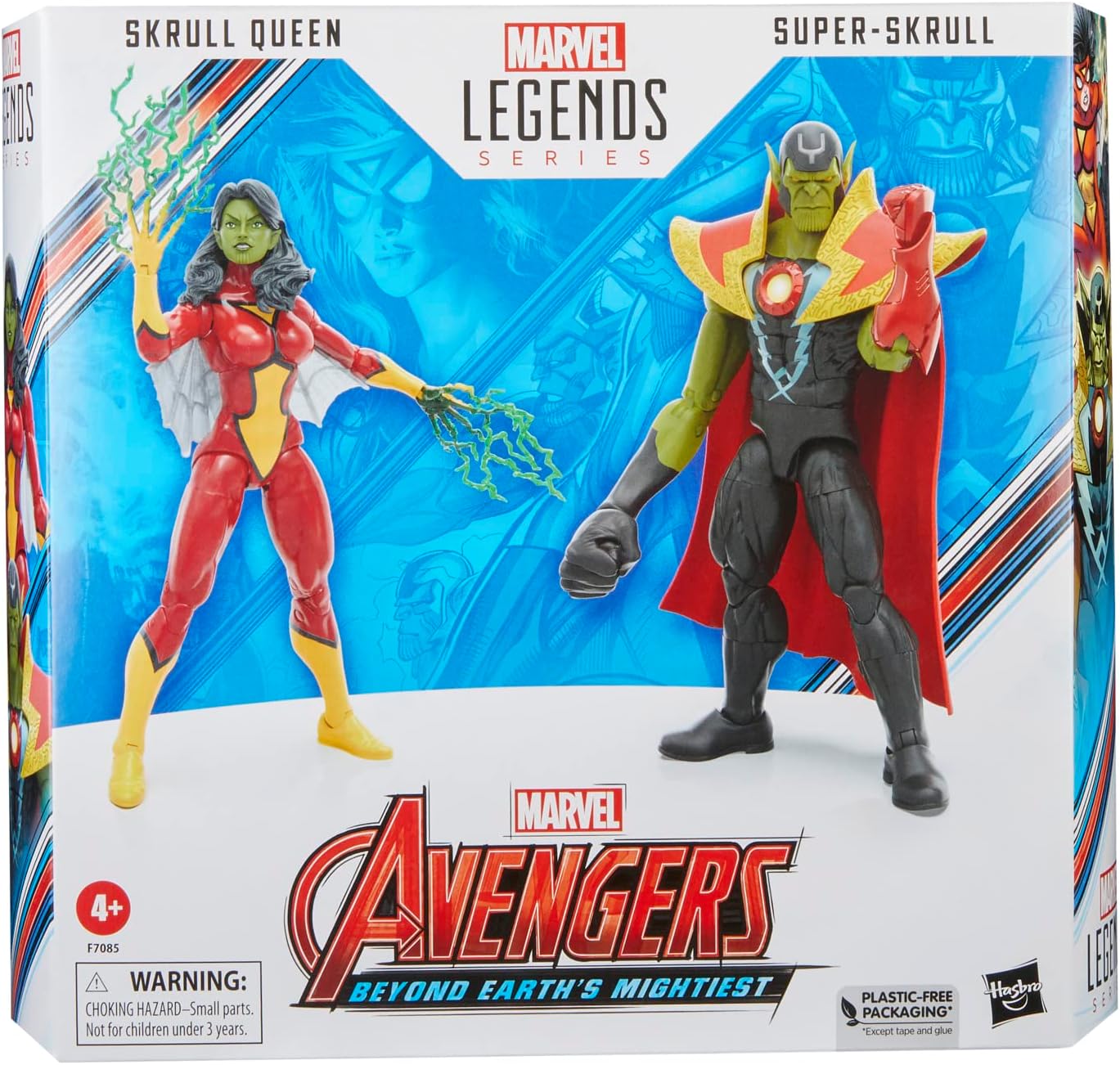 Skrull Queen & Super Skrull Pack Figura De Acción Avengers Beyond Earth´s Mightiest Marvel Legends Hasbro 16 Cm