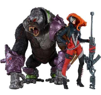 She Spawn & Cygor 2 Pack Figuras de Acción Spawn Mcfarlane Toys Gold Label