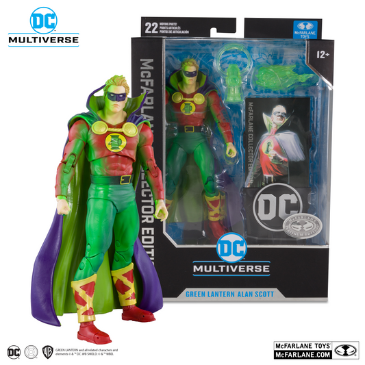 Green Lantern Alan Scott Figura de Acción Platinum Edition Day Of Vengeance DC Mcfarlane Collector 18cm