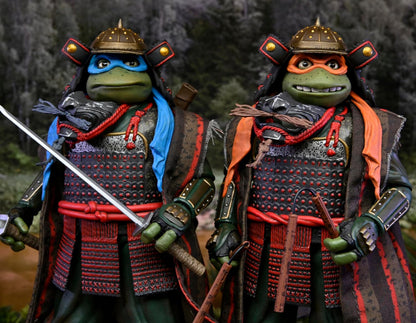 Michelangelo & Leonardo Pack Figuras De Acción Teenage Mutant Ninja Turtles In Time 3 Neca 18 Cm