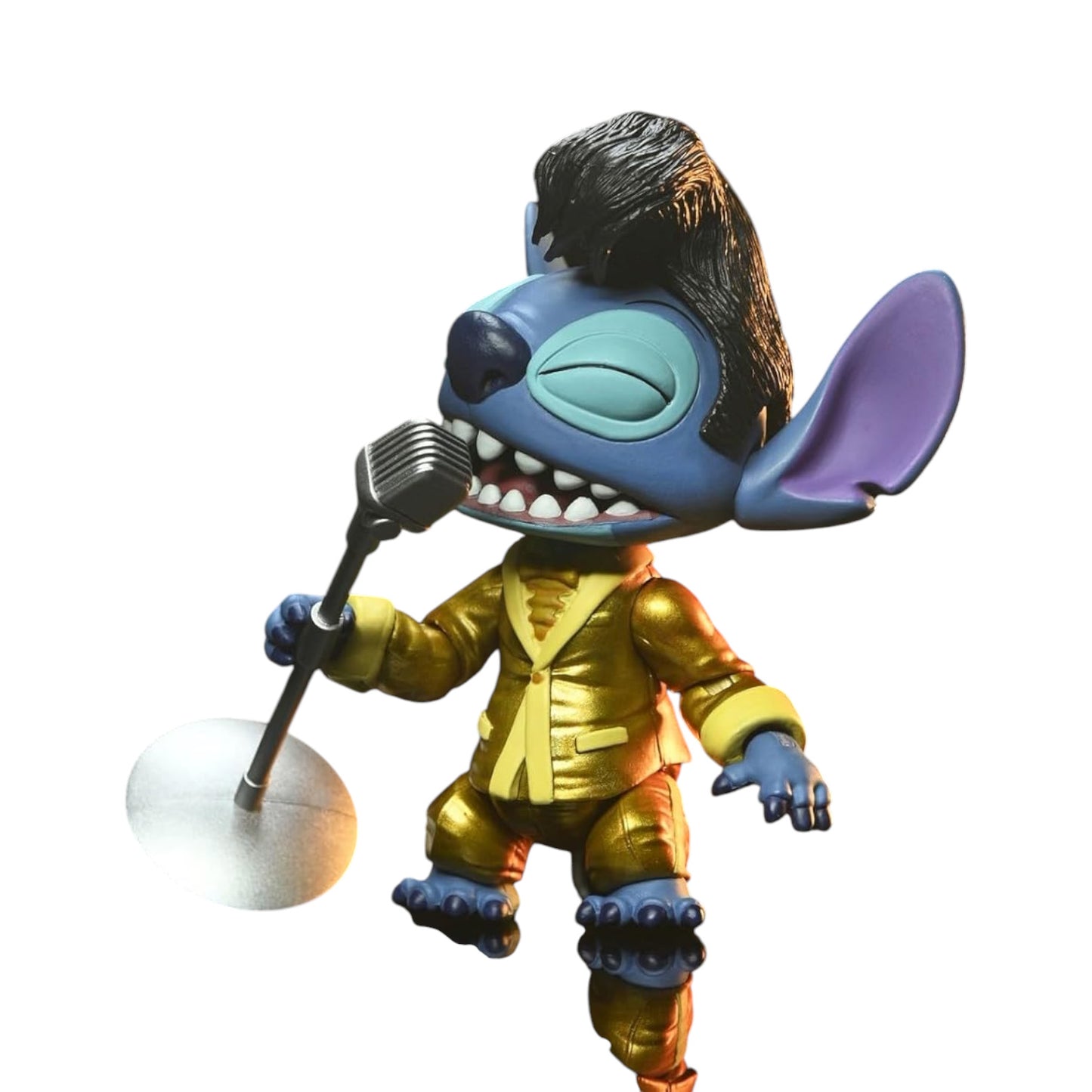 Elvis Gold Suit Stitch Figura De Acción Lilo & Stitch DIsney Neca Toys 11 Cm