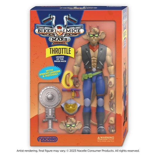 Throttle Figura de Acción Motorratones Biker Mice from Mars Nacelle 18 Cm