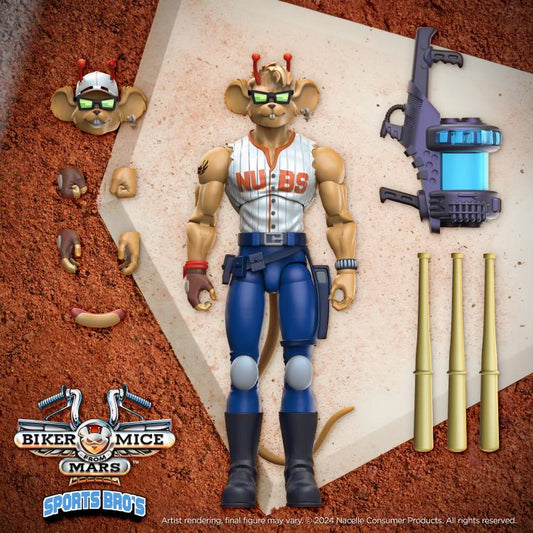 Throttle Home Rum Figura de Acción Motorratones Biker Mice from Mars Sports Bro´s Nacelle 18 Cm