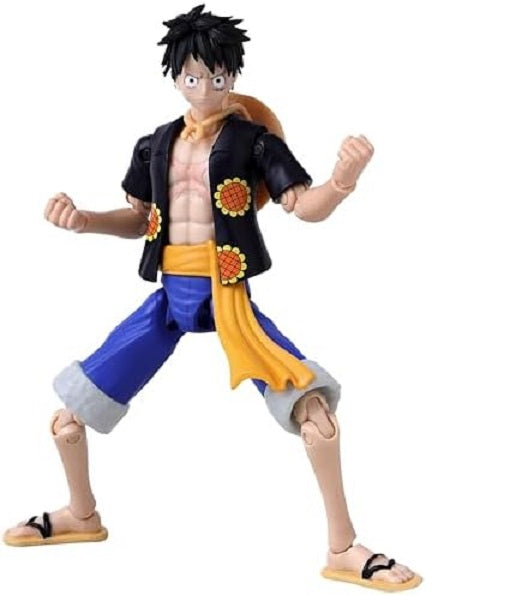 Monkey D Luffy Dressrosa Figura Acción One Piece Anime Heroes Bandai 16 Cm