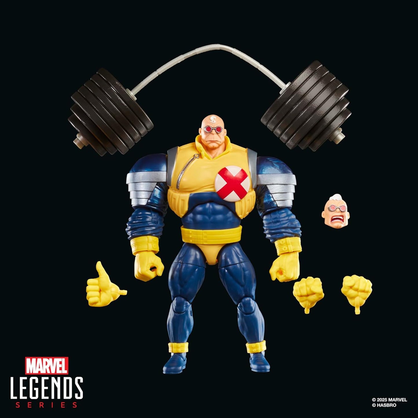 Strong Guy Figura de Acción X Men X Factor Marvel Legends Retro Hasbro 21 Cm