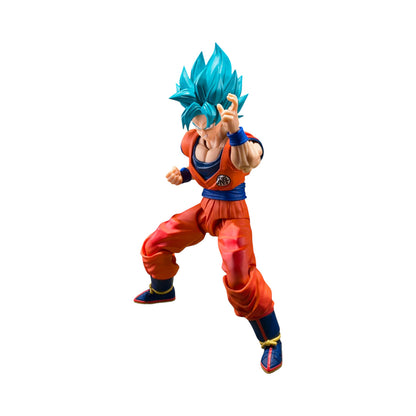 Goku Super Saiyan God Blue Power Trascending Limits Super Saiyan Figura De Acción Dragon Ball Super SH Figuarts Bandai 15 Cm
