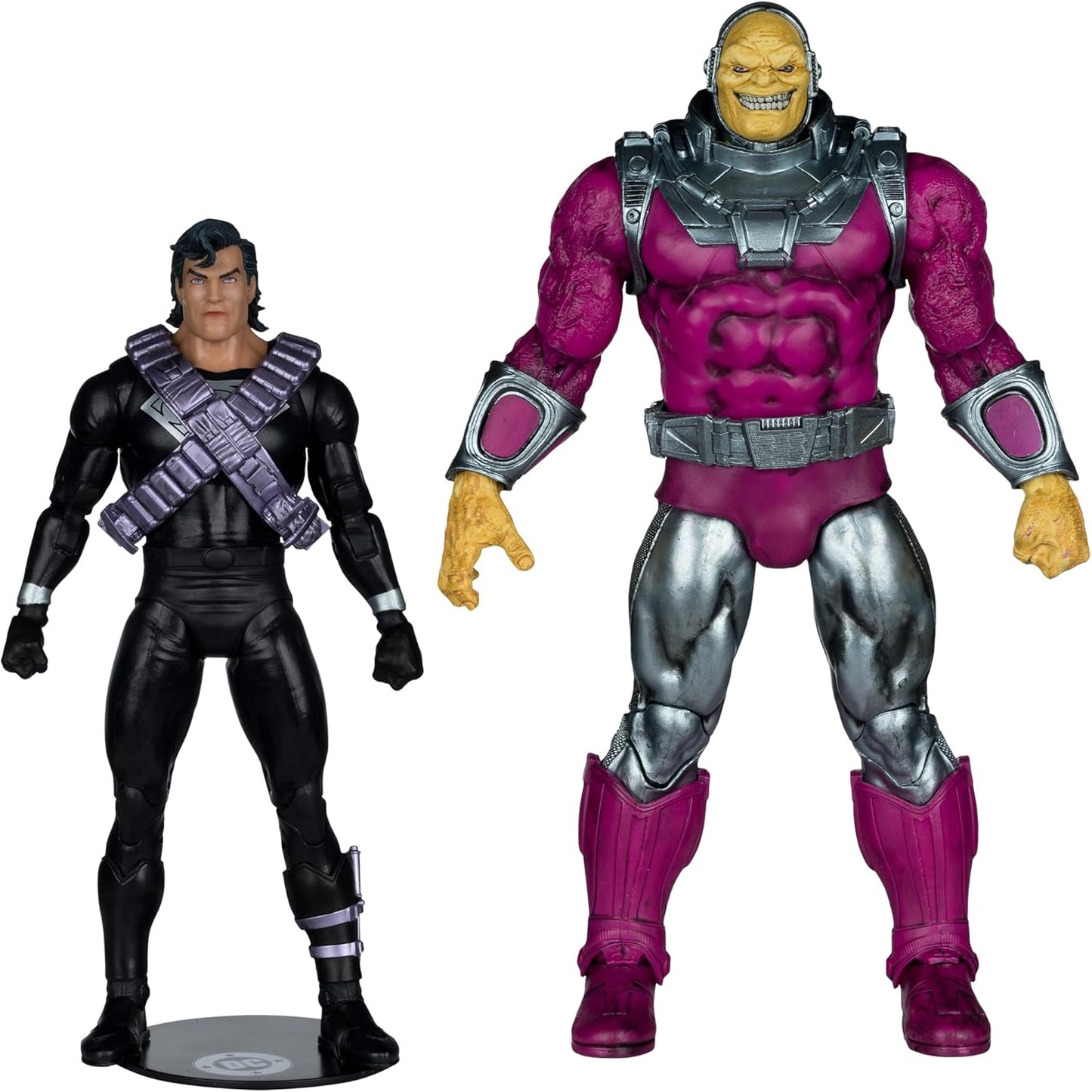 Superman Vs Mongul Pack Figura de Acción Return Of Superman Dc Multiverse Megafig Mcfarlane Toys 23 Cm