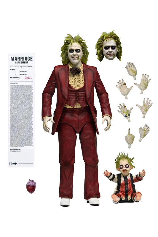 Beetlejuice Wedding Tuxedo Figura De Acción Beetlejuice Neca Ultimate 18 Cm