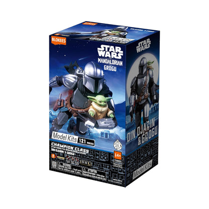 Mandalorian & Grogu Figura de Accion Star Wars Model Kit Blokees Champion Class 15 Cm