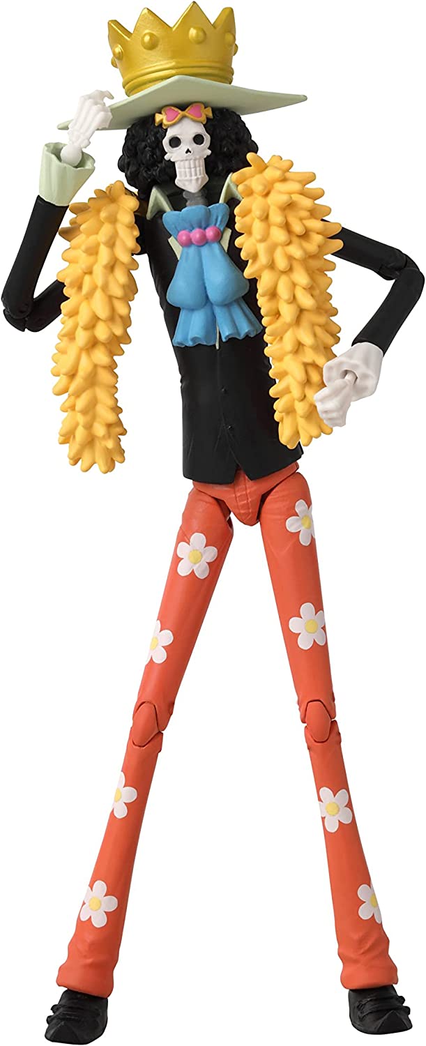 Brook Figura Acción One Piece Anime Heroes Bandai 18 Cm