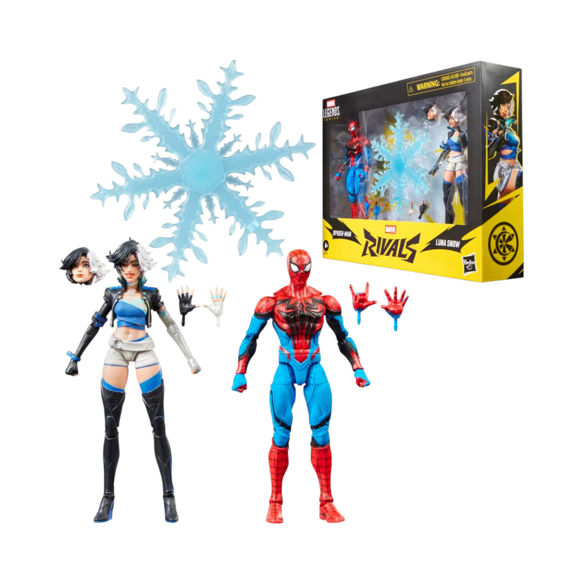 Spiderman & Luna Snow 2 Pack Figuras de Acción Marvel Rivals Marvel Legends 16 Cm