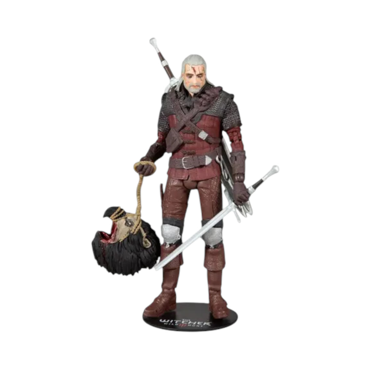 Geralt De Rivia Wolf Armor Platinum Figura De Acción The Witcher Mcfarlane Toys 18 Cm