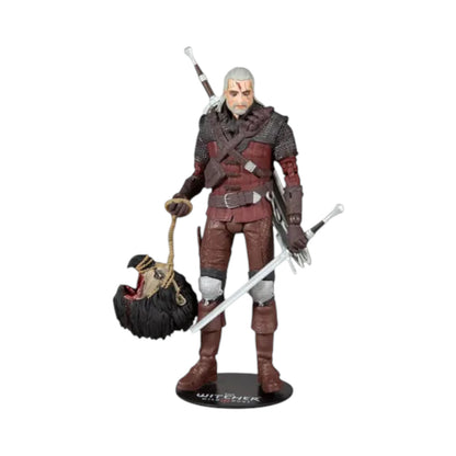 Geralt De Rivia Wolf Armor Platinum Figura De Acción The Witcher Mcfarlane Toys 18 Cm
