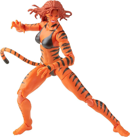 Tigra The Feline Fury Figura De Acción Classic Vintage Tygra Marvel Legends Hasbro 16 Cm
