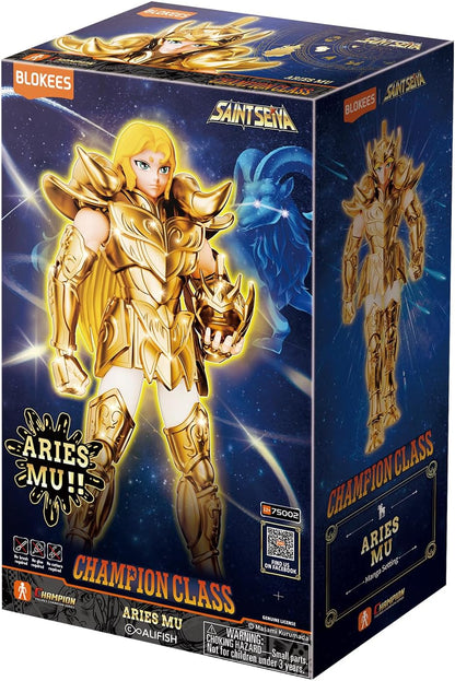 Aries Mu Figura de Accion Saint Seiya Model Kit Champion Class Blokees 14 Cm