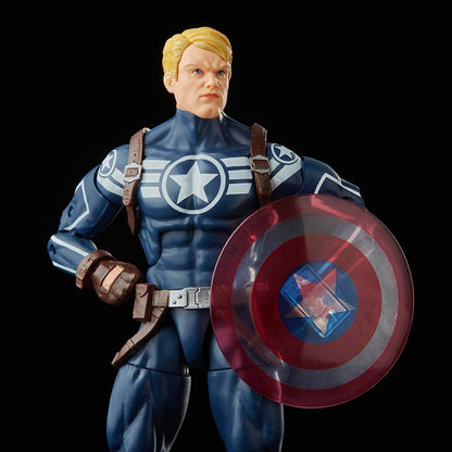 Capitan América Commander Rogers Figura De Acción Avengers Marvel Legends Hasbro 16 Cm BAF Hulk