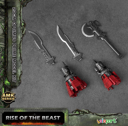 Optimus Prime Figura de Acción Transformers Rise Of The Beasts Yolopark Transformers Model Kit AMK Series Hasbro