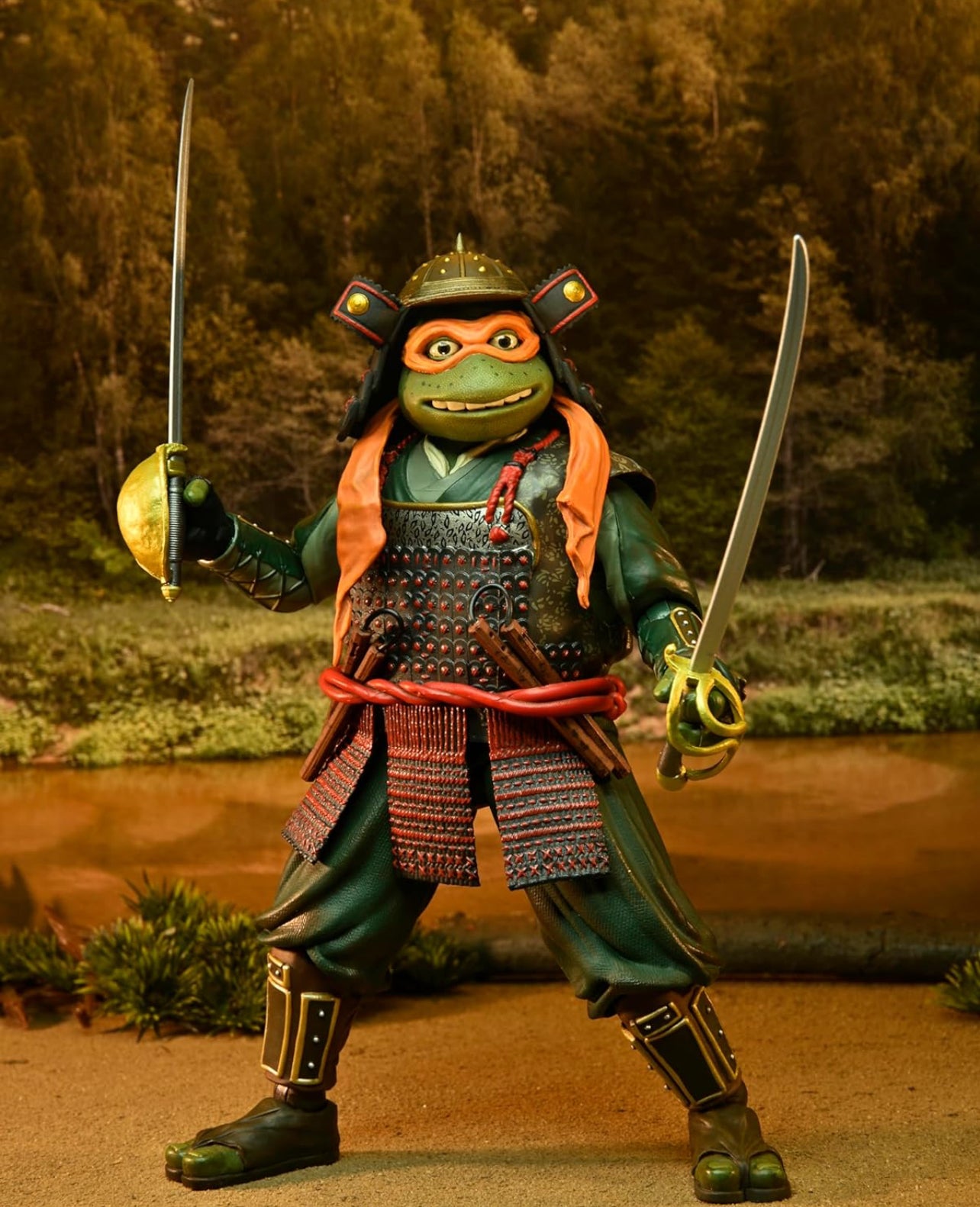 Michelangelo & Leonardo Pack Figuras De Acción Teenage Mutant Ninja Turtles In Time 3 Neca 18 Cm