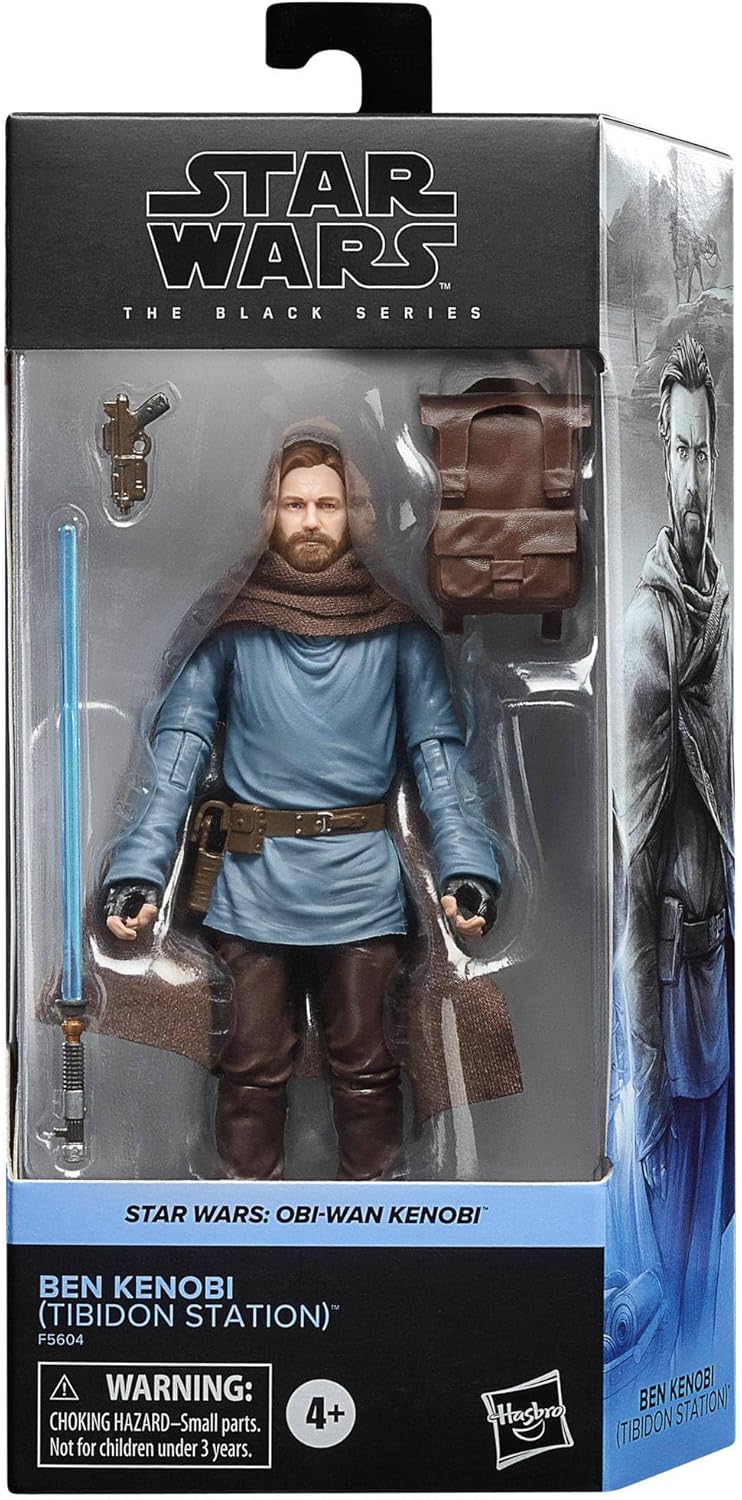 Obi Wan Kenobi Tibidon Station Figura De Acción Star Wars The Black Series Hasbro 16 Cm