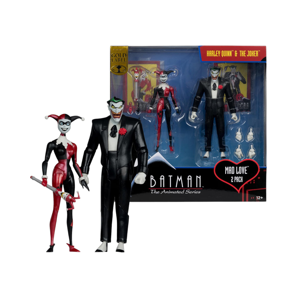Harley Quinn & The Joker Pack Figura de Acción Batman The Animated Series DC Direct Mcfarlane 16 Cm