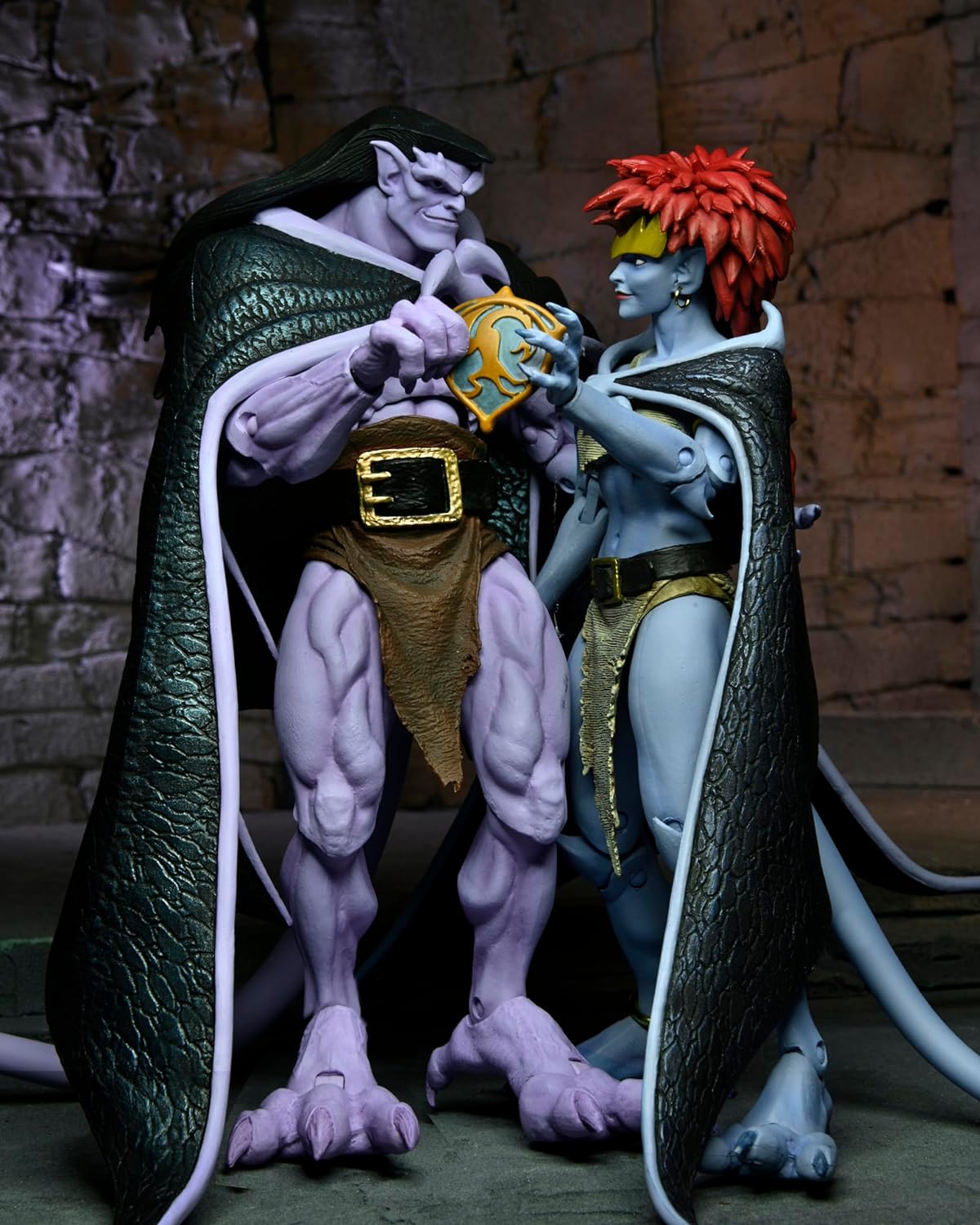 Goliath & Demona 2 Pack Gargolas Figura De Acción Gargoyles Vows Héroes Mitológicos Neca Ultimate 19 Cm