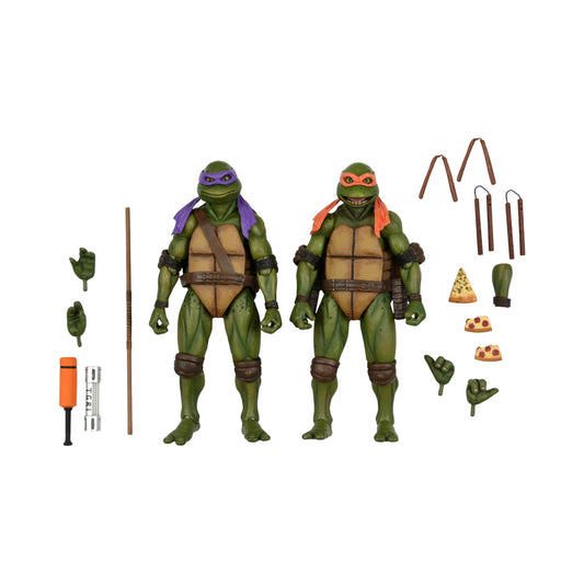 Michelangelo & Donatello Pack Figuras De Acción Teenage Mutant Ninja Turtles The Secret Of The Ooze Neca 18 Cm