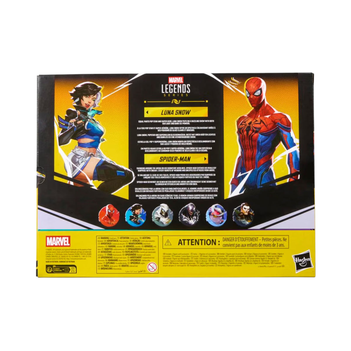 Spiderman & Luna Snow 2 Pack Figuras de Acción Marvel Rivals Marvel Legends 16 Cm