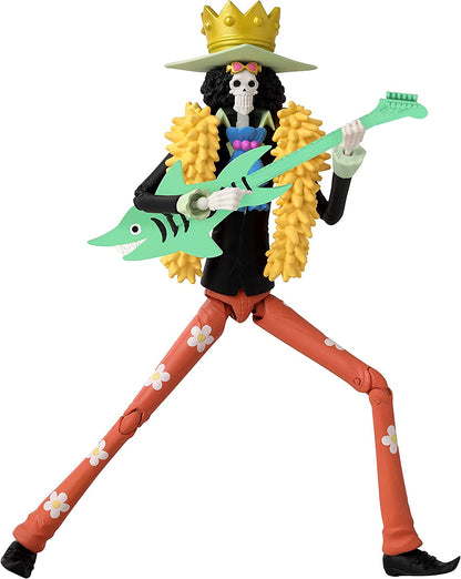 Brook Figura Acción One Piece Anime Heroes Bandai 18 Cm
