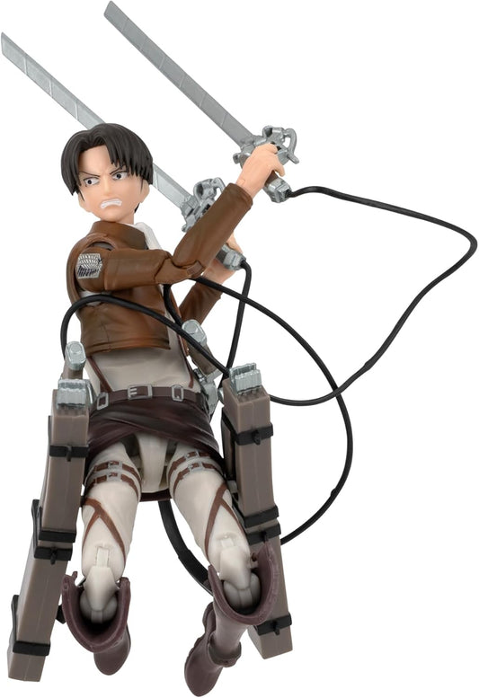 Levi Figura de Acción Attack On Titan Jazwares Total Anime 16 Cm