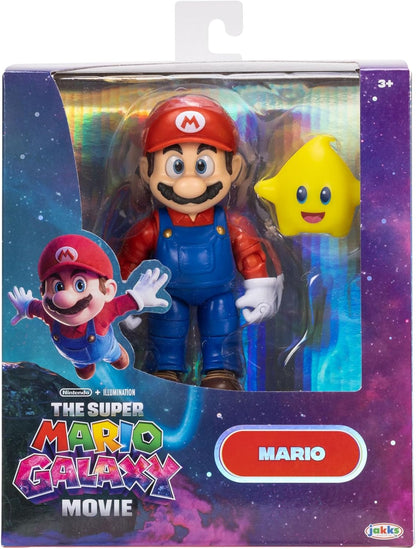 Super Mario Bros Figura de Acción Super Mario Galaxy Movie Nintendo Jakks Pacific 13 cm