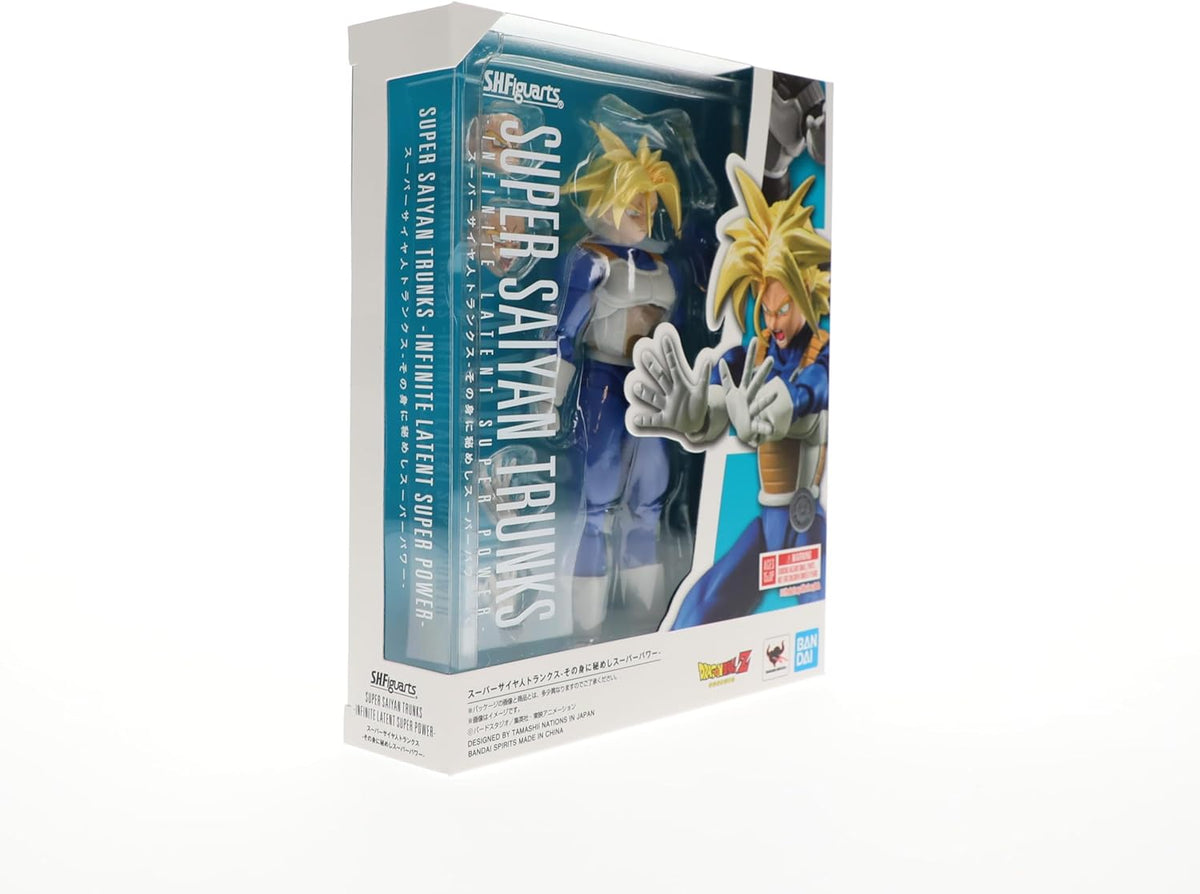 Super Saiyan Trunks Infinite Latent Super Power Figura De Acción Dragon Ball Z Sh Figuarts Bandai 16 Cm