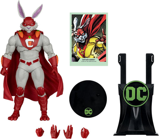 Captain Carrot Figura De Acción Justice League Mcfarlane Toys Glow Ed Gold Label 18 Cm