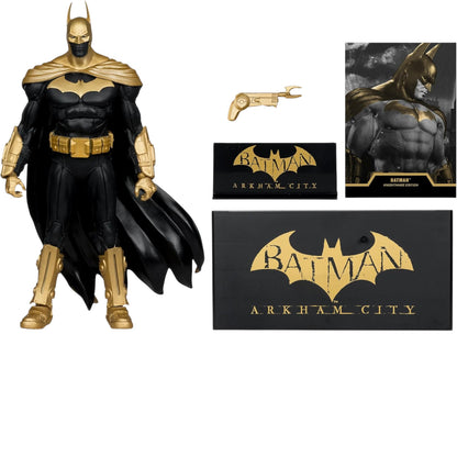 Batman Knightmare Edition Gold Label Figura de Acción Batman Arkham City Dc Mcfarlane Toys 18 Cm
