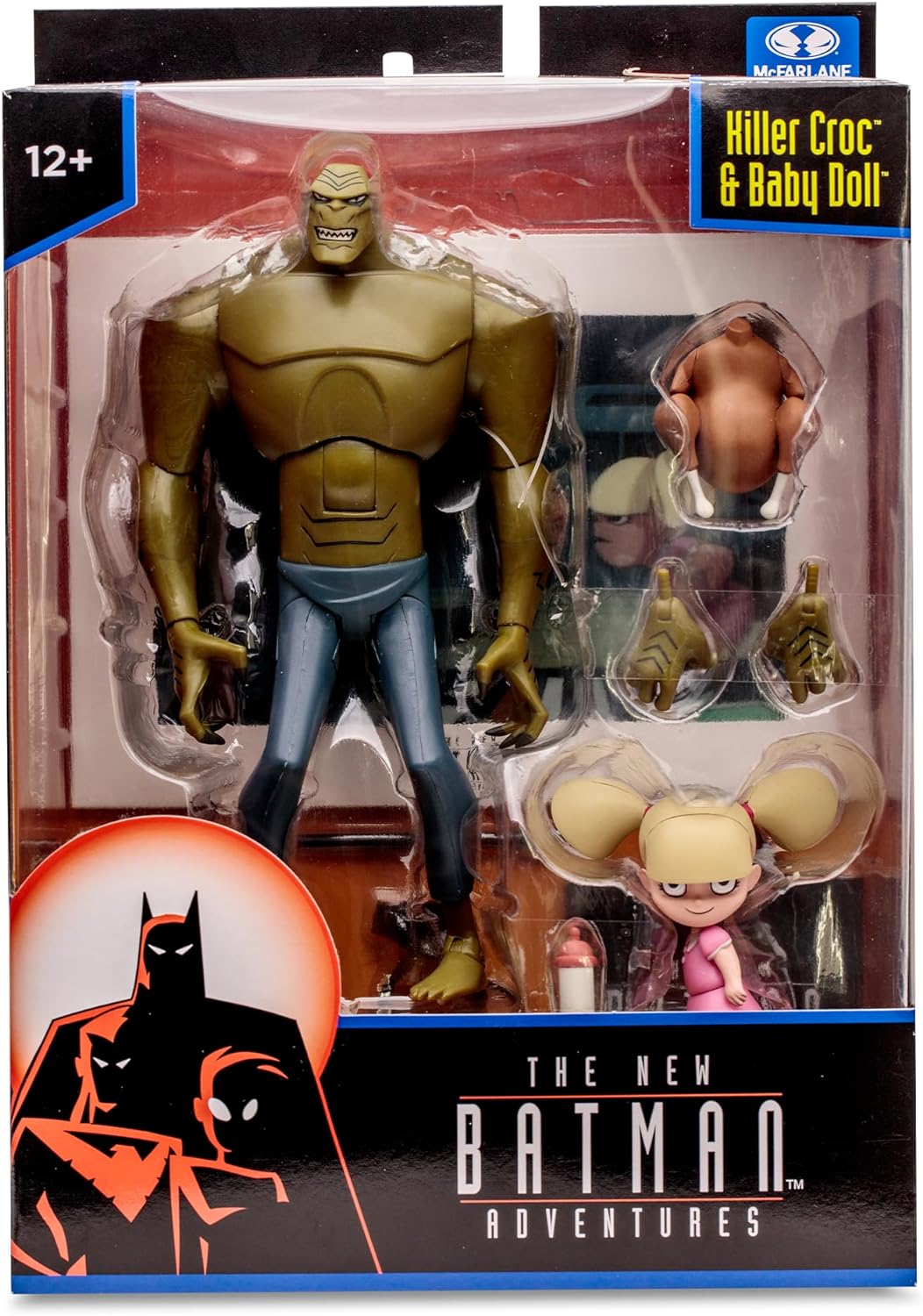 Killer Croc & Baby Doll Figura de Acción The New Batman Adventures Dc Multiverse Mcfarlane 19 Cm